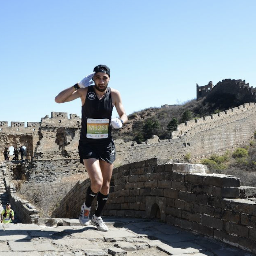 Zak Madou sur le semi-marathon de la Muraille de Chine