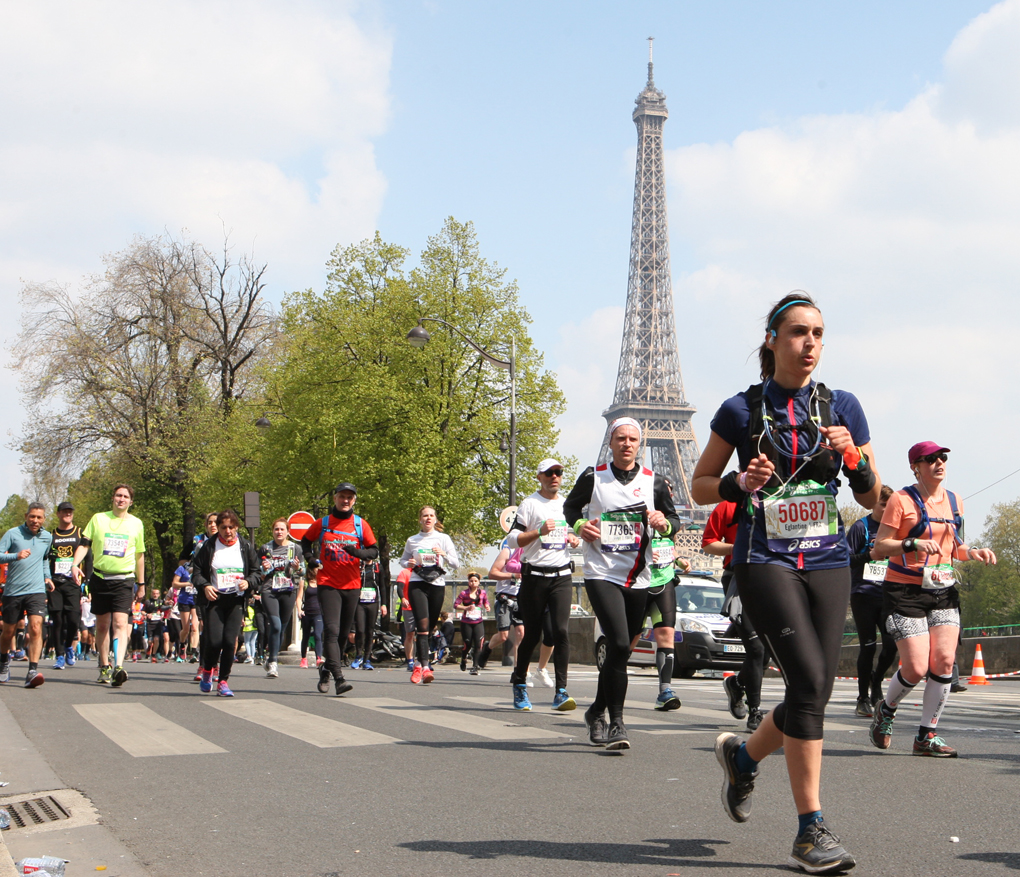 Eglantine Chesneau concentrée sur son Marathon de Paris de 2019